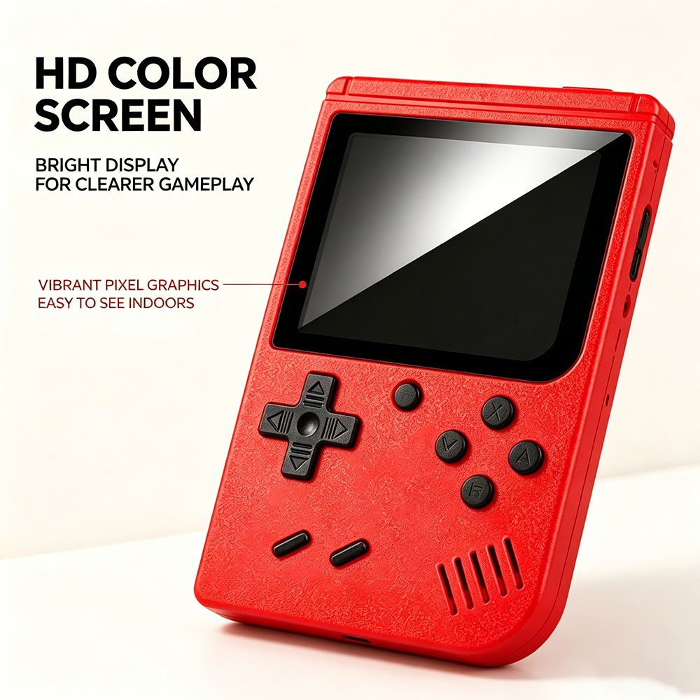 Gaming Console Under 500 - Portable Retro Handheld Game Console Built-in