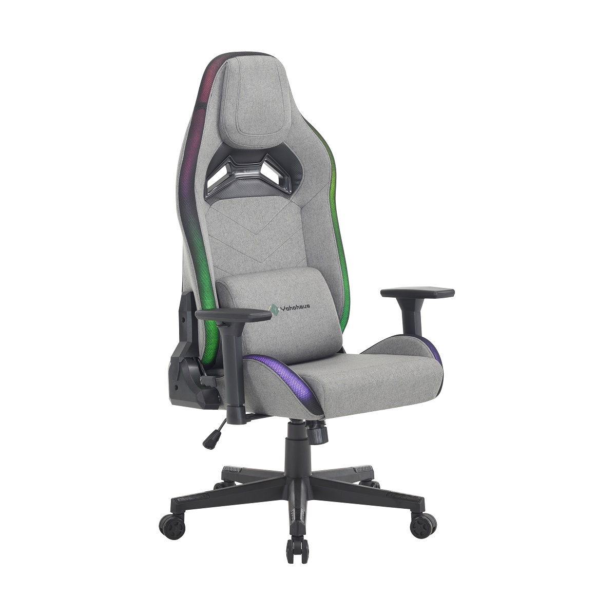 Gaming Chair Cushion - High Quality Gray Fabric Gaming Chair