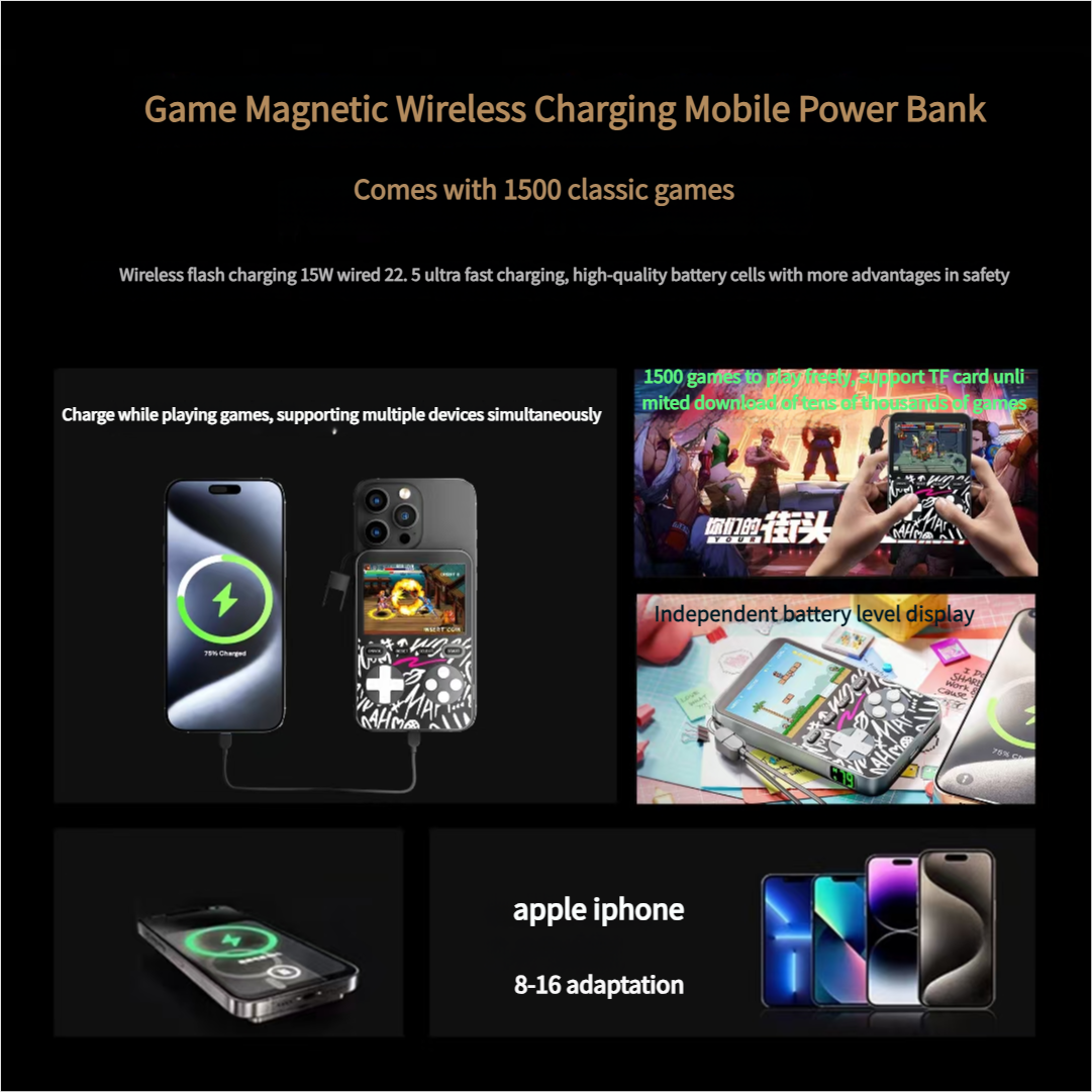 Mini Game Console Thin Magneti - Gaming Console Power Bank 리뷰 및 가격