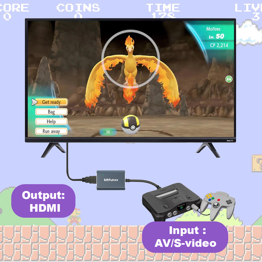 Bitfunx 720P Svideo / AV To HD - Gaming Console Mini 리뷰 및 가격