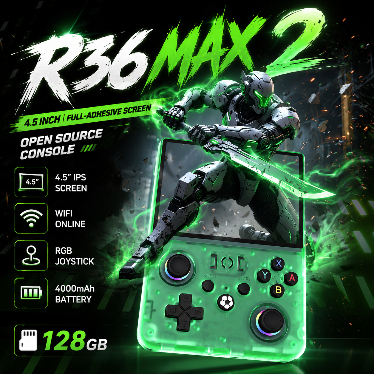 New R36Max2 Retro Gaming Conso - Gaming Console Handheld Best 리뷰 및 가격
