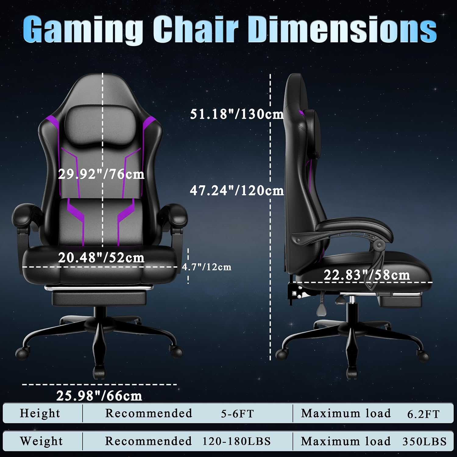 Ergonomic Gaming Chair with Po - Gaming Chair Cushion 리뷰 및 가격
