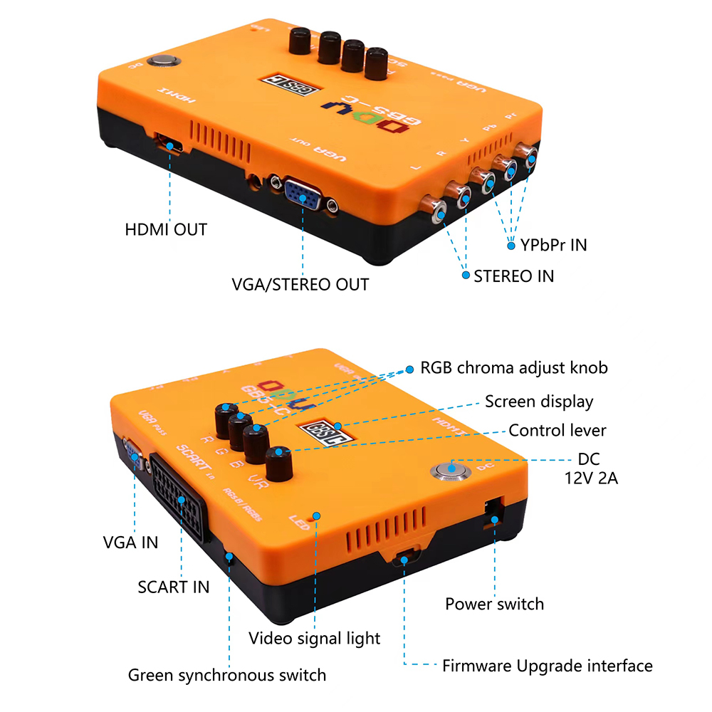 ODV-GBS-C Component/VGA/Scart  - Gaming Console Mini 리뷰 및 가격