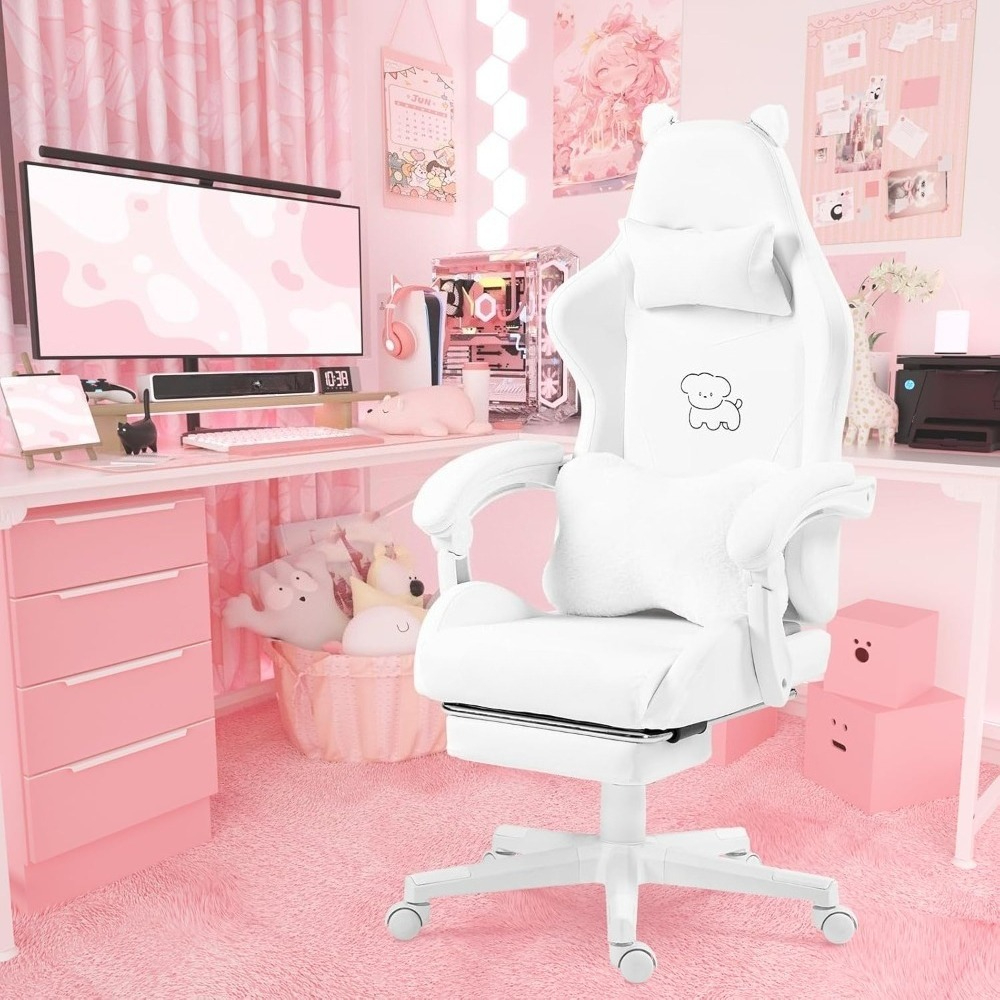 Cute Gaming Chair with Lumbar  - Gaming Chair Cushion 리뷰 및 가격