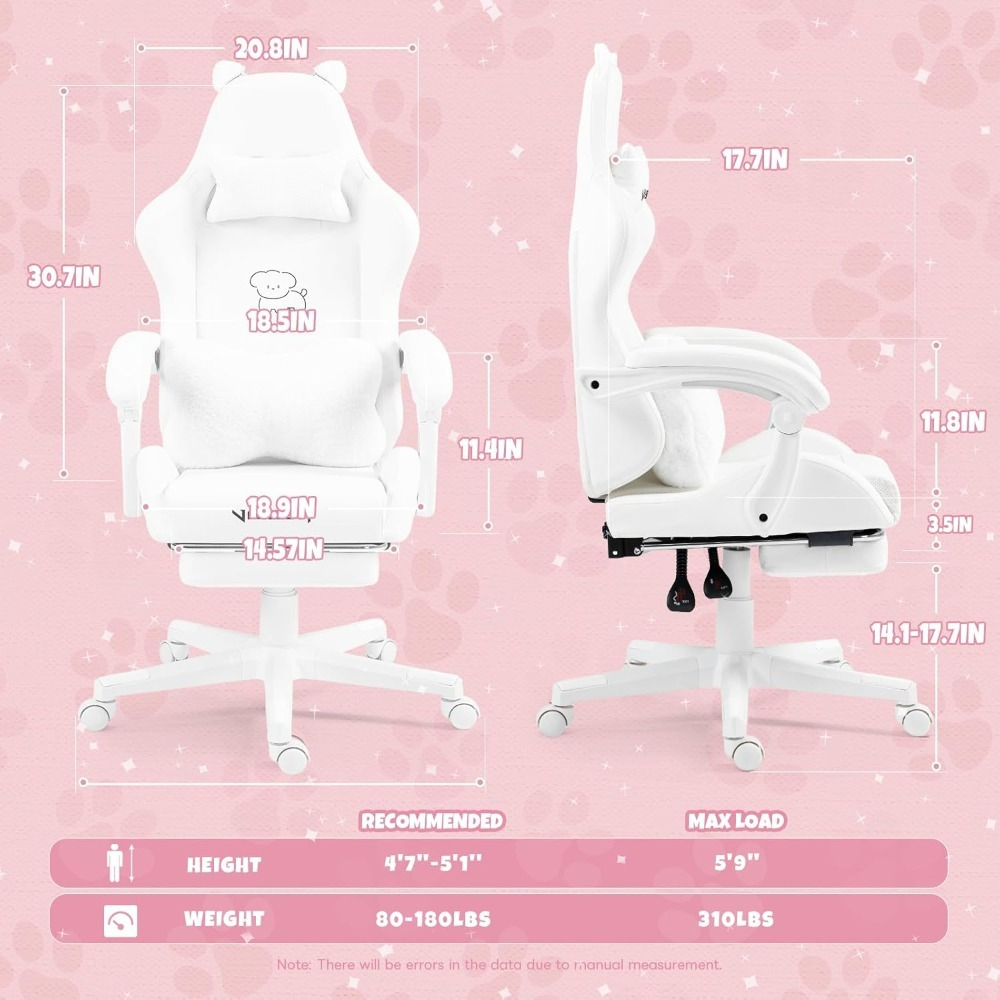 Cute Gaming Chair with Lumbar  - Gaming Chair Cushion 리뷰 및 가격