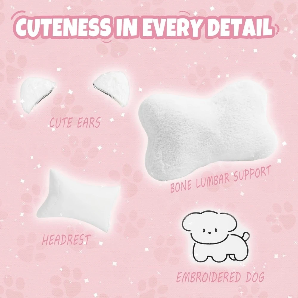 Cute Gaming Chair with Lumbar  - Gaming Chair Cushion 리뷰 및 가격
