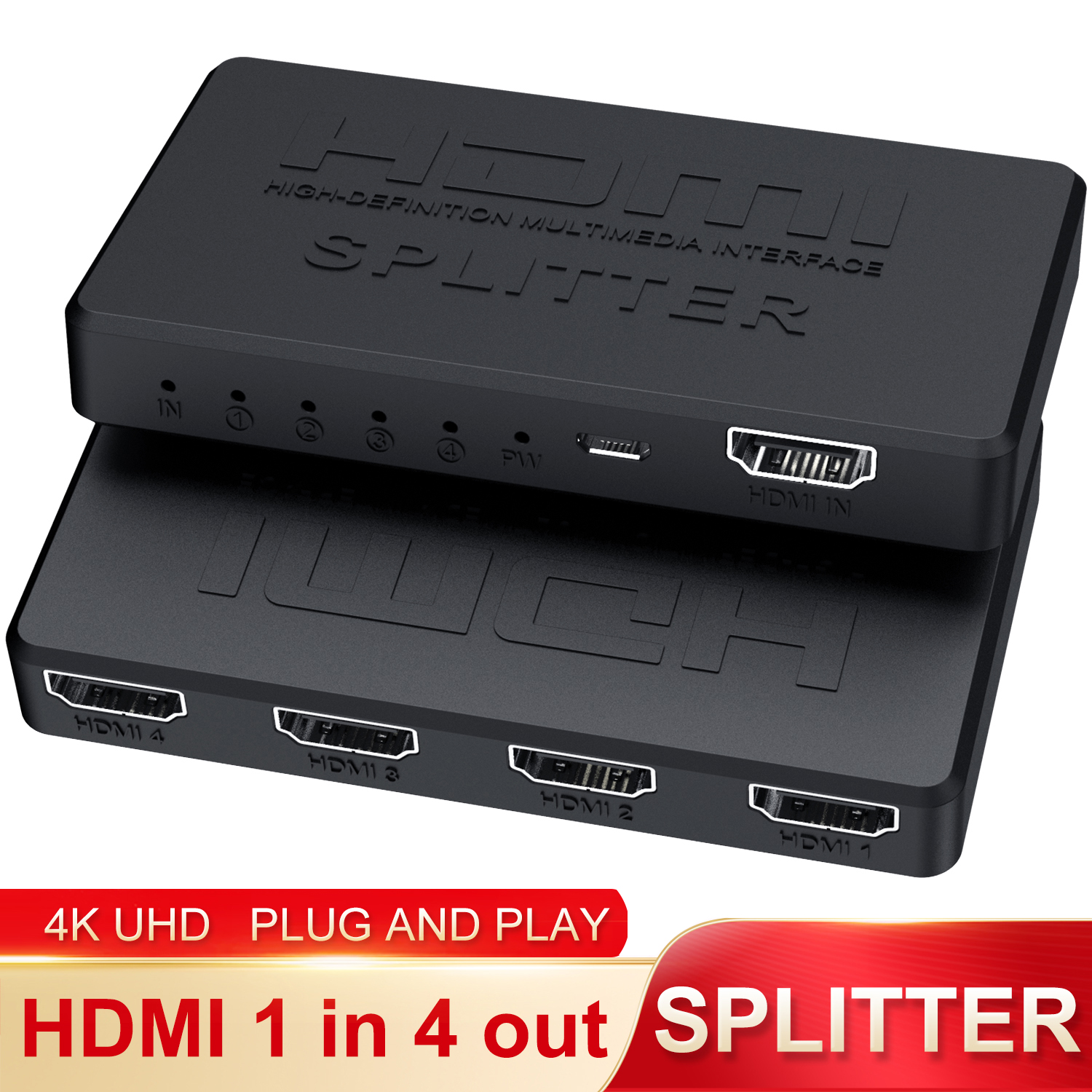 4K 2K HDMI Splitter 1 in 4 out - Gaming Console Bundle 리뷰 및 가격