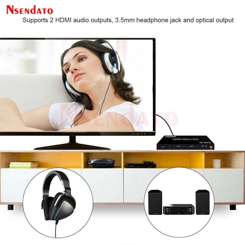 6x2 HDMI Matrix Switch 4k 60hz - Gaming Console Bundle 리뷰 및 가격