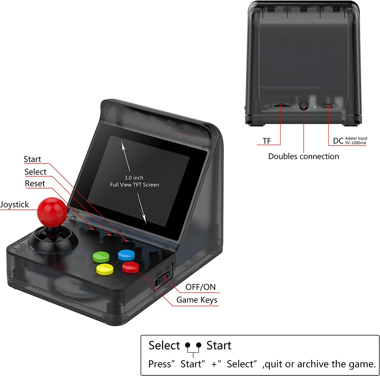 ARCADE MINI Best Popular 32 Bi - Gaming Console Under 500 리뷰 및 가격