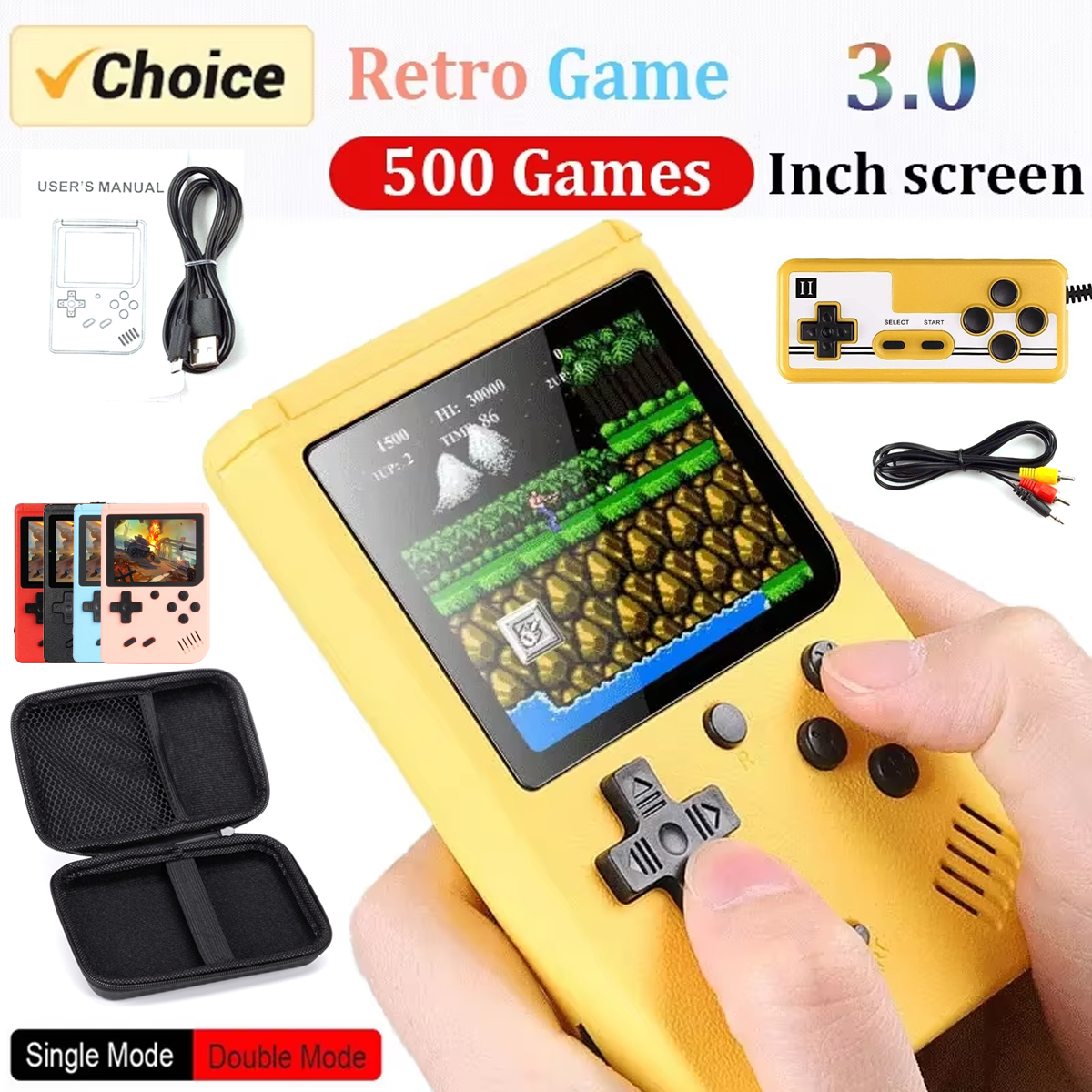 Retro Portable Mini Handheld V - Gaming Console Under 500 리뷰 및 가격