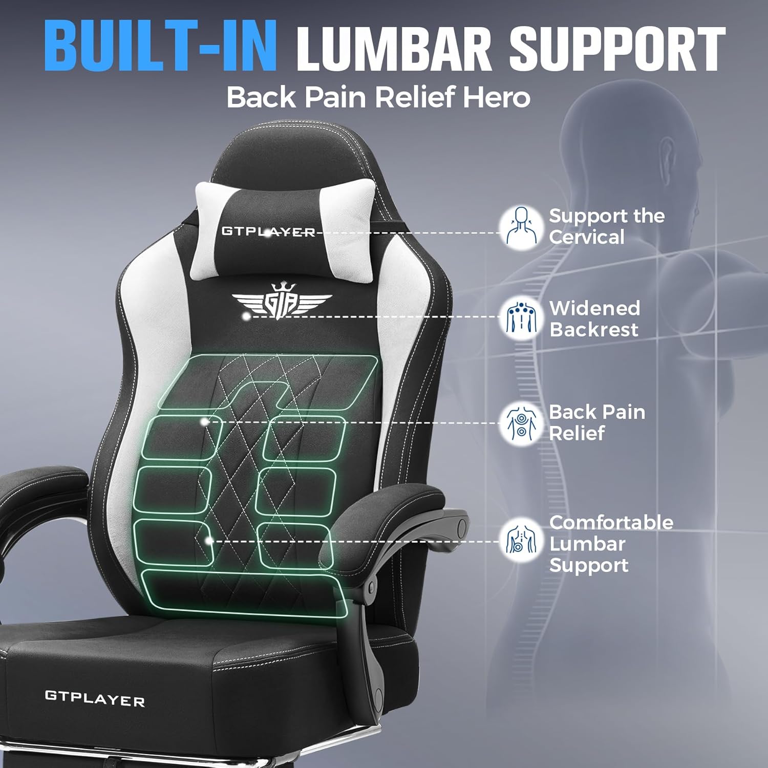 Big and Tall Gaming Chair with - Gaming Chair Cushion 리뷰 및 가격