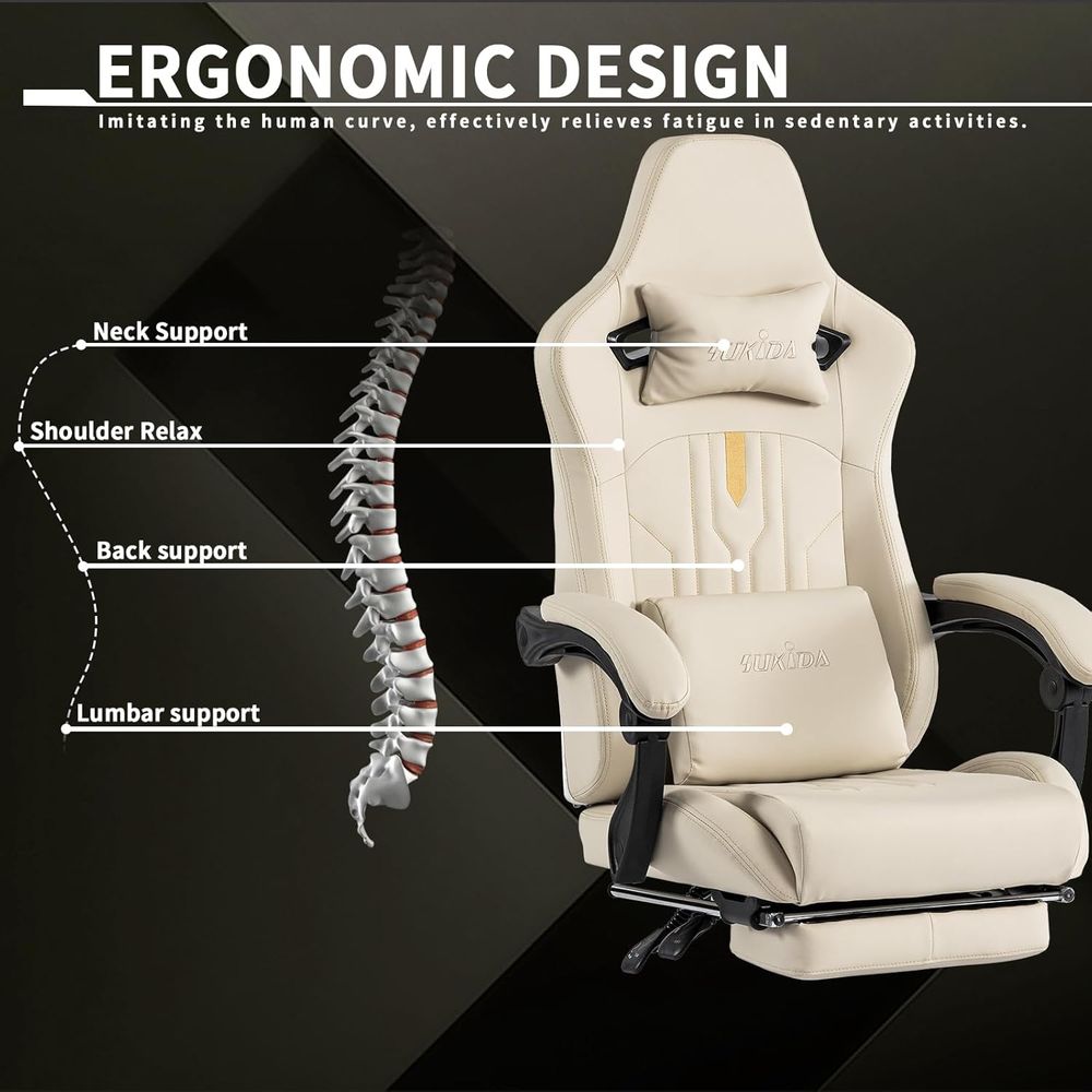 Ergonomic Massage Lumbar Cushi - Gaming Chair Cushion 리뷰 및 가격