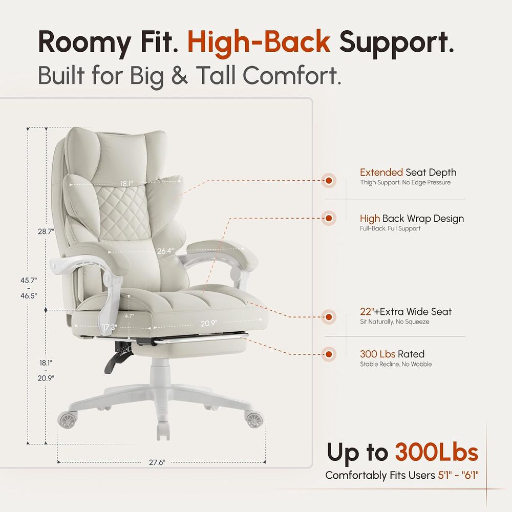 Ergonomic High-Back Gaming Cha - Gaming Chair Cushion 리뷰 및 가격