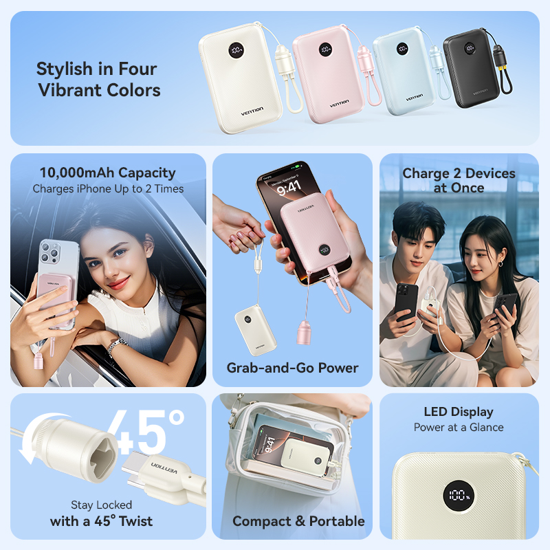 Vention Power Bank 10000mAh 22 - Gaming Console Power Bank 리뷰 및 가격